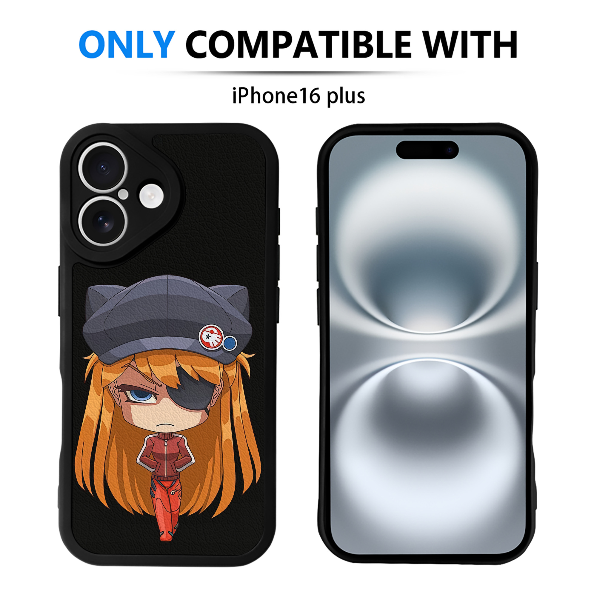 （画像用） EVA 新世紀エヴァンゲリオン 【iPhone 16シリーズ対応】シリコンスマホケース（レザー調） 材質：シリコン